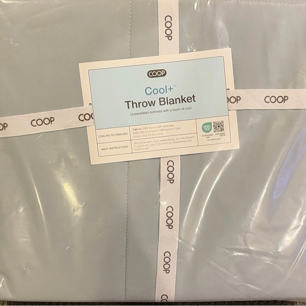 Cool+ Throw Blanket in Light Gray